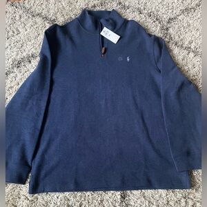 Men’s polo Ralph Lauren pullover 1/4 zip blue XXL
